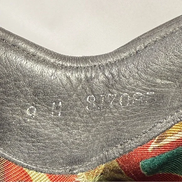 Vintage Zodiac Black Leather Heeled Cowgirl Boots - Picture 9 of 14